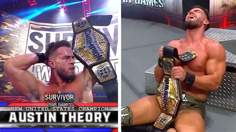 Austin Theory Sends Warning After Winning United States Title At Wwe Survivor Series Wargames 2022