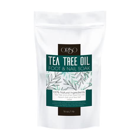 Tea Tree Oil Foot MMF7 Soak - Pedicure Supplies with Salts and Lavender