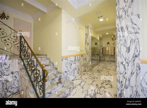 interior of building with classic design Stock Photo - Alamy