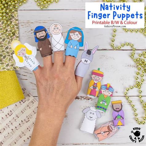 Nativity Finger Puppet Set Finger Puppets Toys And Games