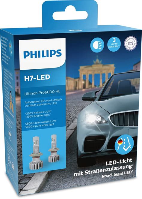 Philips żarówka samochodowa H7 LED Ultinon Pro6000 12119428226