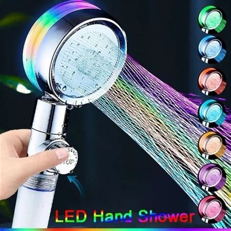 7 Colors Led Shower Head Shower Automatic Rgb Temperature Control Water