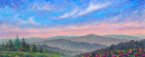 Summer Glow On The Blue Ridge Parkway Oil Painting