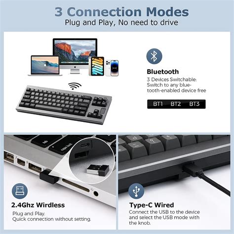 Mua Epomaker Shadow X Gasket Mechanical Keyboard Hot Swap Compatible Ghz Bluetooth Usb C