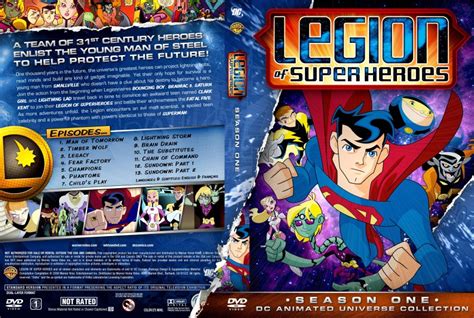 Dc Animated Legion Of Super Heroes Season Tv Dvd Custom Covers Dc