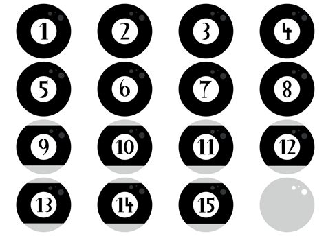 Pool Ball Vector Design Illustration Isolated On White Background
