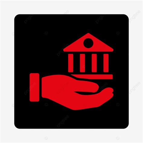 Bank Service Icon Library Raster Symbol Investment White Background