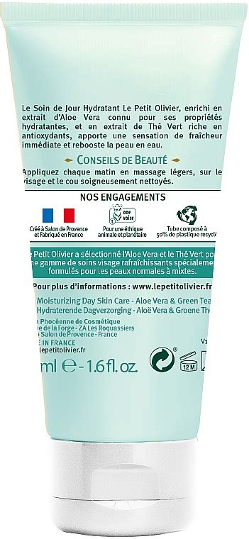 Le Petit Olivier Moisturizing Day Care Aloe Vera Green Tea