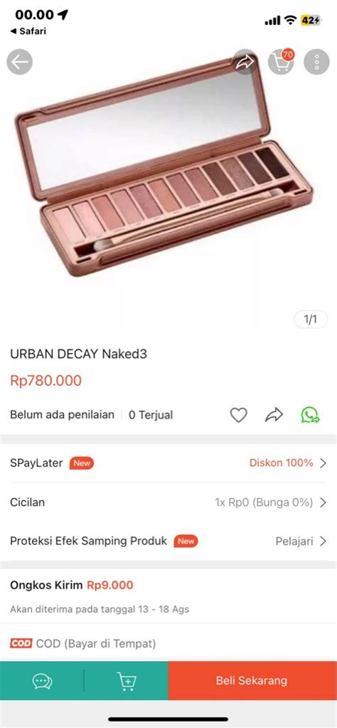 Naked Urban Decay Kesehatan Kecantikan Rias Wajah Di Carousell