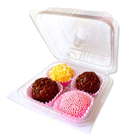 Embalagem P Brigadeiros Pote Articulado Blister C Unidades