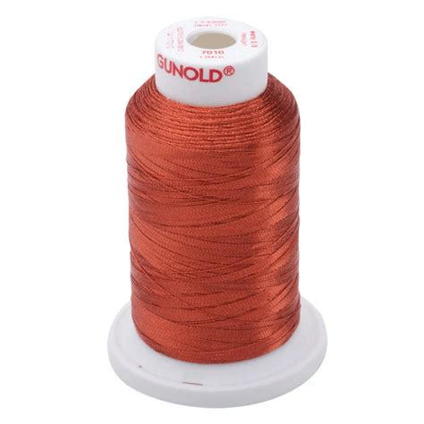 Gunold Metallic Thread 7010 Dark Copper 1100 Yards