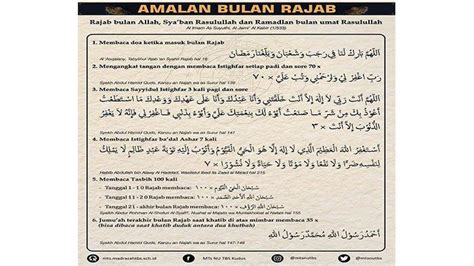 Doa Rasulullah Di Bulan Rajab Bisa Dibaca Nanti Malam Besok 1 Rajab