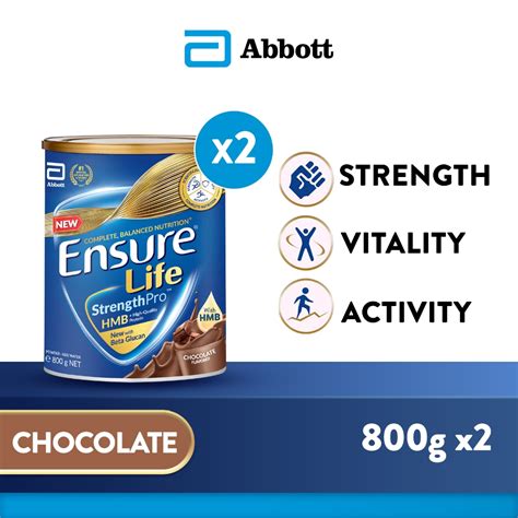 Bundle Of Ensure Life Strengthpro Tm Chocolate G Shopee Singapore