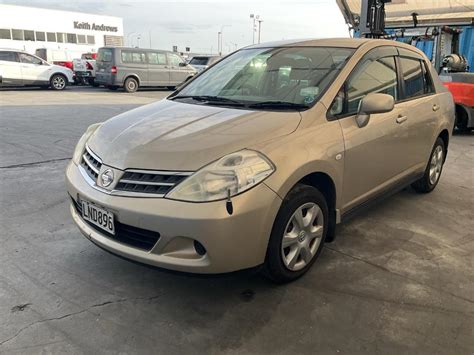 Damaged Nissan Tiida Latio In Wiri At Turners Damaged And End Of