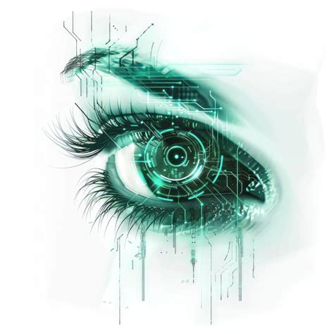 premium photo futuristic vision  digital eye