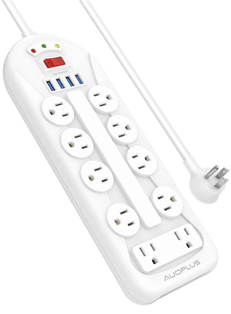 Buy Surge Protector Power Strip With Usb Ft Extension Cord