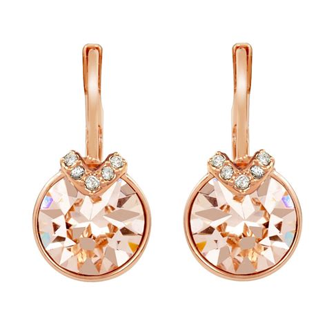 Swarovski Bella V Pierced Rose Gold Plated Earrings