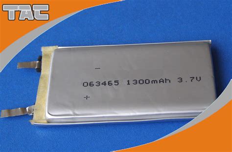 GSP063465 3 7V 1300mAh Polymer Lithium Ion Battery Cells With High Capacity