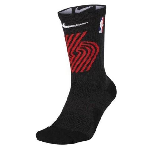 Nike Elite Nba Crew Basketball Socks Portland Trailblazer Sz Xl 12 15