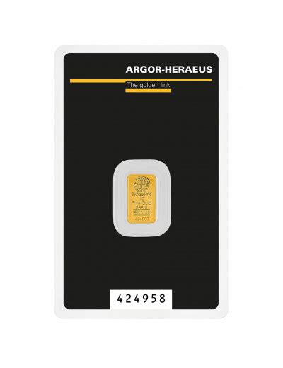 Sztabka Z Ota Kinebar Gram Argor Heraeus Flyingatom Gold