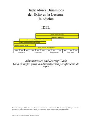 Fillable Online Dibels Uoregon Indicadores Din Micos Del Xito En La