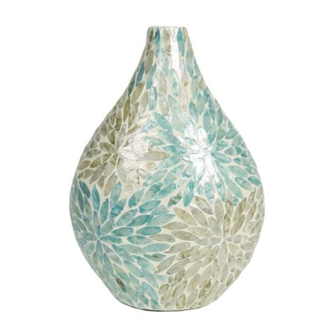 Bluegrey Capiz Vase Cm Vases Home Decor The Atrium