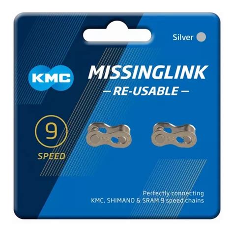 2x Conector De Cadena Bici Kmc 9 Velocidades Missinglink Cuotas Sin