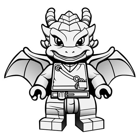 Lego Ninjago Dragon Coloring Pages