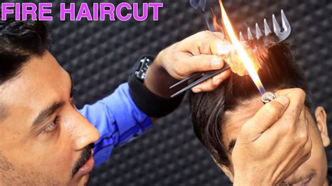 Fire Haircut By Master Abhijit New Style Haircut With Fire Head