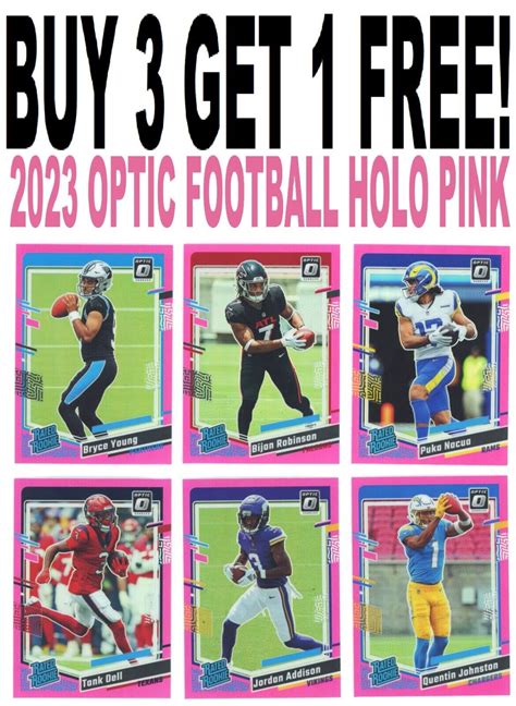 Donruss Optic Football Holo Pink Rated Rookies Buy Get You