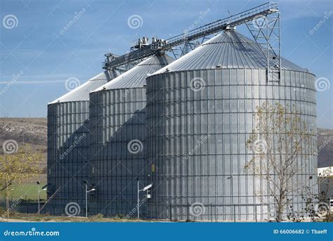 Agriculture Wheat Silos Stock Photo Image Of Construction 66006682