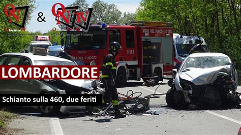 LOMBARDORE Scontro Frontale Sulla 460 Due Feriti YouTube