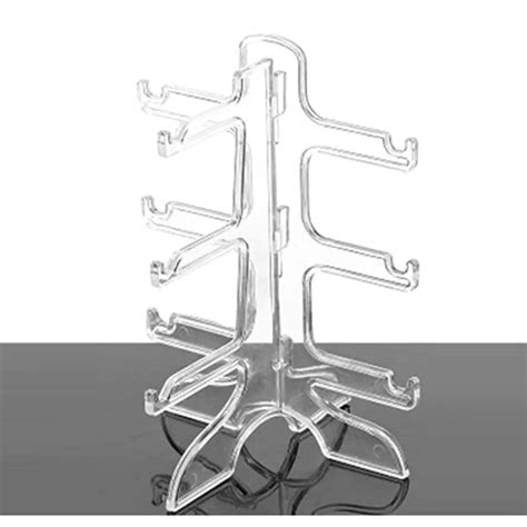 19 7 16cm 3 Layer White Clear Eyeglasses Sunglasses Show Stand Rack Holder Frame Display Stand