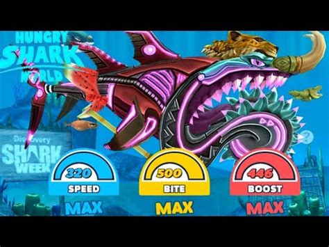 Hungry Shark World Enemy Buzz Sharks Skin Neon Unlocked Update All