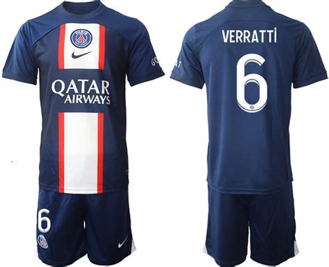 Verratti Paris Saint Germain Heim Trikot Qatar Airways Psg