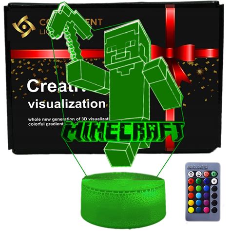 Lampka 3D Nocna Led Usb Pilot MINECRAFT GRA 13466148743 Sklepy