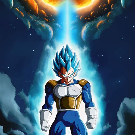 Vegeta Wallpaper 4K, Super Saiyan Blue