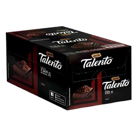 Chocolate Talento Nibs Dark Cacau Cx Unid X G Garoto