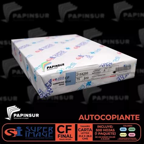 Papel Autocopiante Carta Cf Final Paquete 500pza Envío gratis