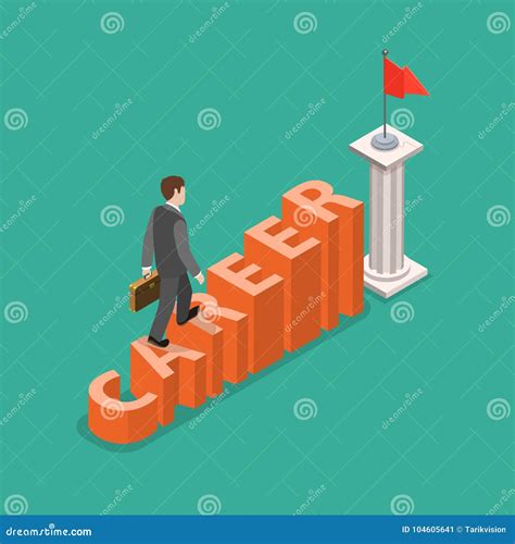 Career Development Flat Isometric Vector Concept Stock Vector