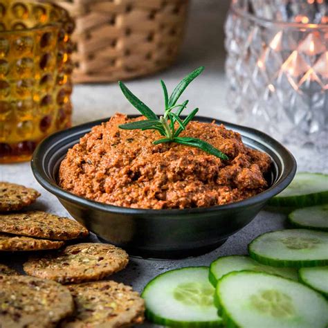 Black Olive And Sun Dried Tomato Tapenade Vegan Dip