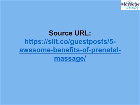 Ppt 5 Awesome Benefits Of Prenatal Massage Powerpoint Presentation