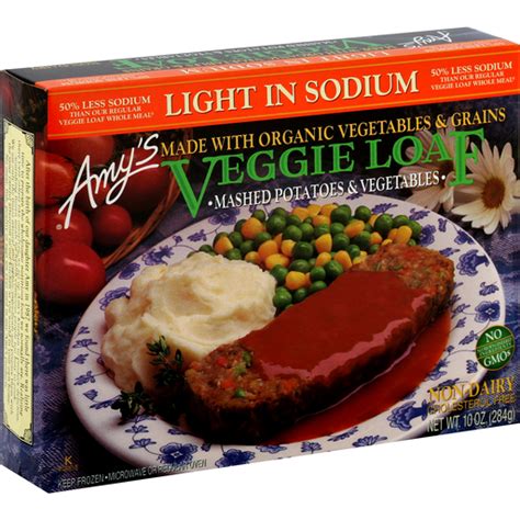 Amy S Veggie Loaf Mashed Potatoes Vegetables Organic Edwards Food