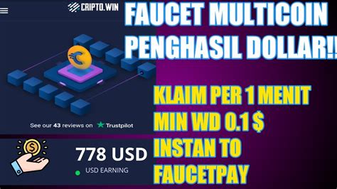 FAUCET MULTICOIN PENGHASIL DOLLAR KLAIM PER MENIT CRYPTO WIN 2021