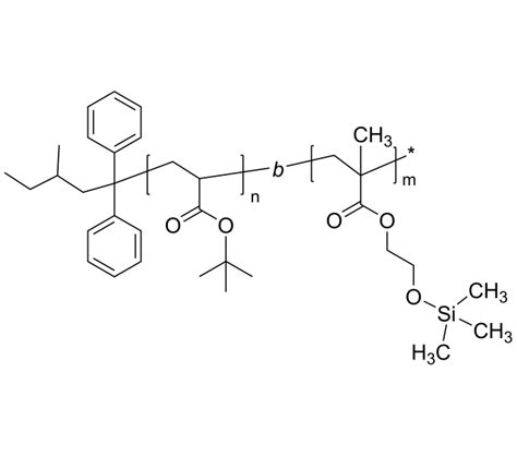 Poly Tert Butyl Acrylate B Poly Trimethylsiloxy Ethyl Methacrylate