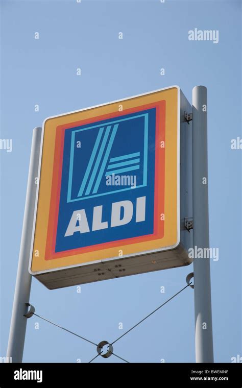 Aldi sign Stock Photo - Alamy