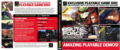 Official Australian Xbox Magazine Game Disc 17 Prices Pal Xbox