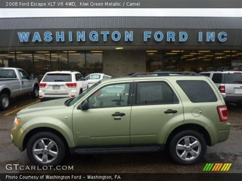 Kiwi Green Metallic 2008 Ford Escape Xlt V6 4wd Camel Interior Vehicle