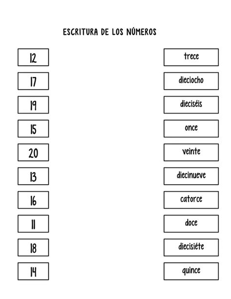 Escritura De Los Números Profesocial