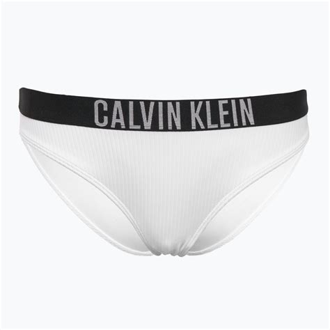 Dół od stroju kąpielowego Calvin Klein KW KW Intense Power Rib Bikini brilliant white